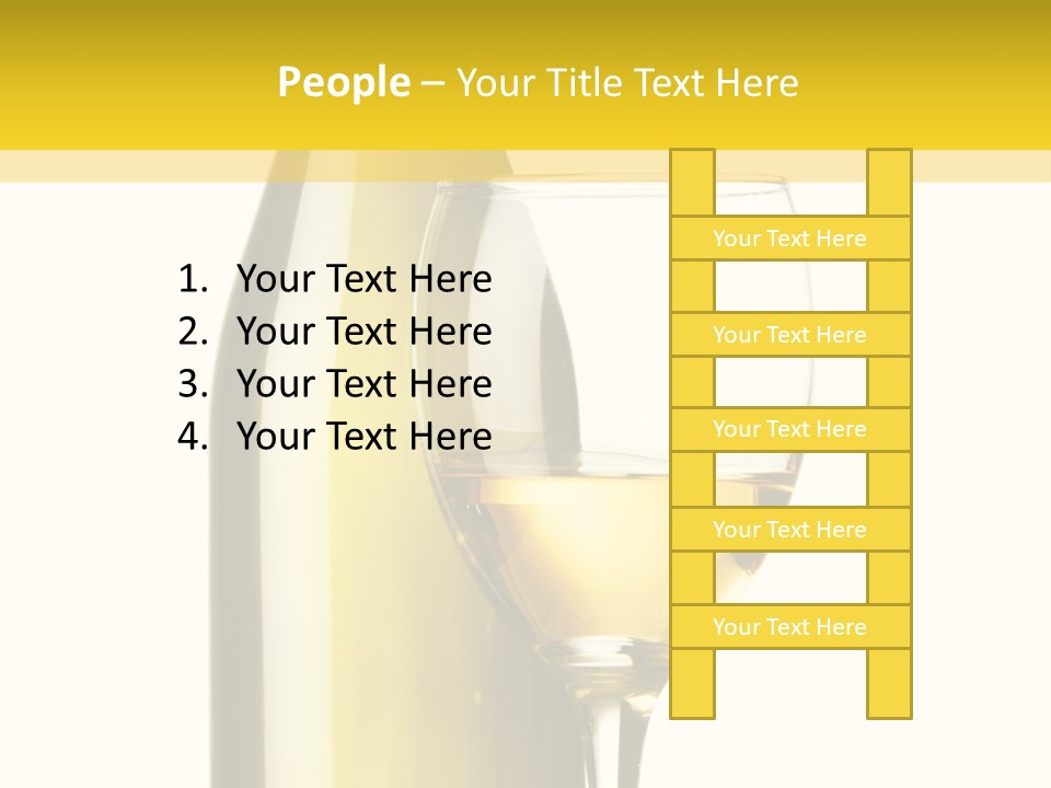 A Bottle Of Wine Next To A Glass Of Wine PowerPoint Template