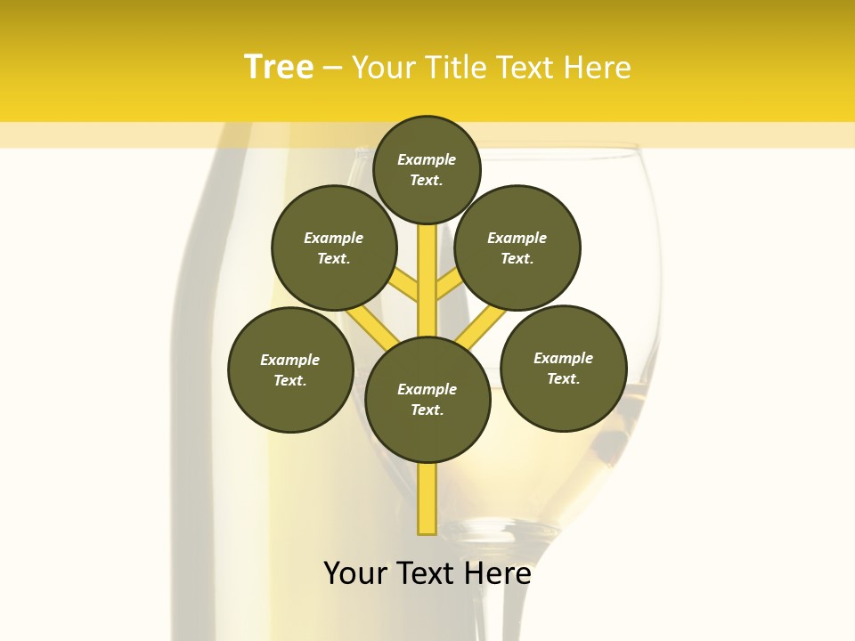 A Bottle Of Wine Next To A Glass Of Wine PowerPoint Template