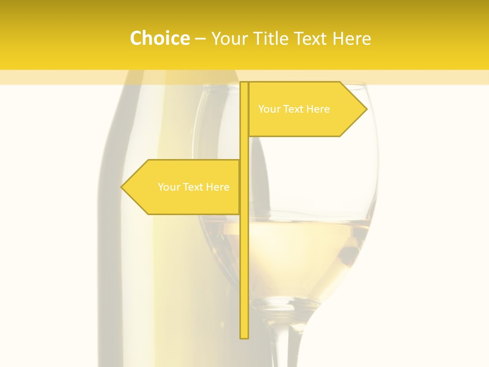 A Bottle Of Wine Next To A Glass Of Wine PowerPoint Template