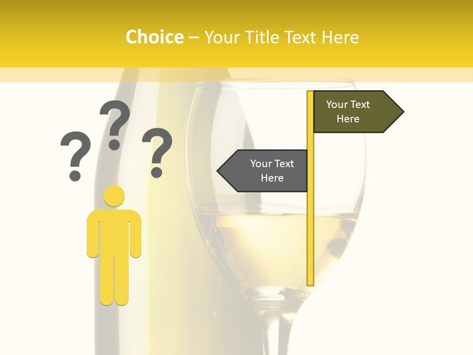 A Bottle Of Wine Next To A Glass Of Wine PowerPoint Template