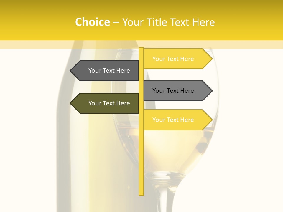 A Bottle Of Wine Next To A Glass Of Wine PowerPoint Template