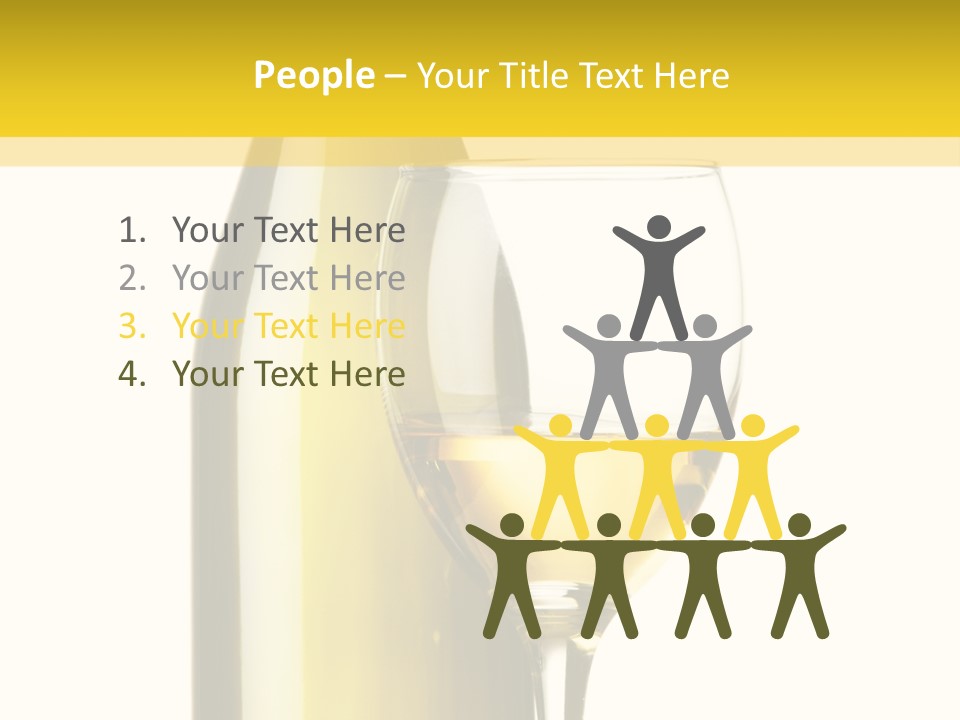 A Bottle Of Wine Next To A Glass Of Wine PowerPoint Template