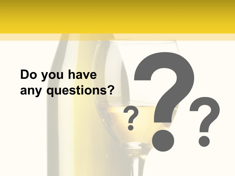 A Bottle Of Wine Next To A Glass Of Wine PowerPoint Template