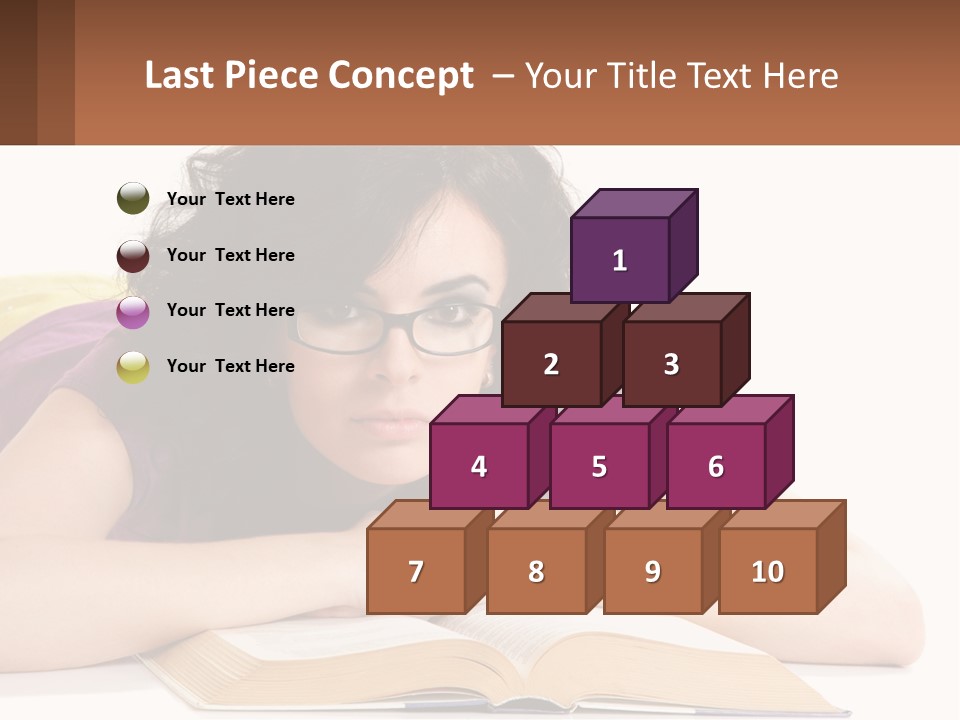 A Woman Laying On A Table With A Book In Front Of Her PowerPoint Template