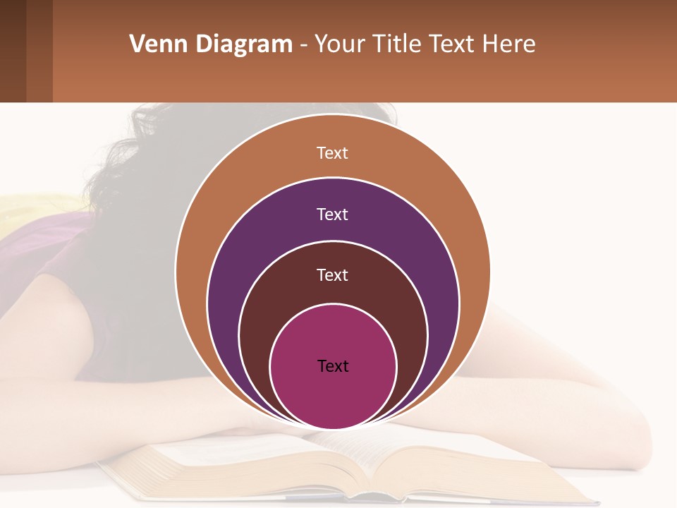 A Woman Laying On A Table With A Book In Front Of Her PowerPoint Template
