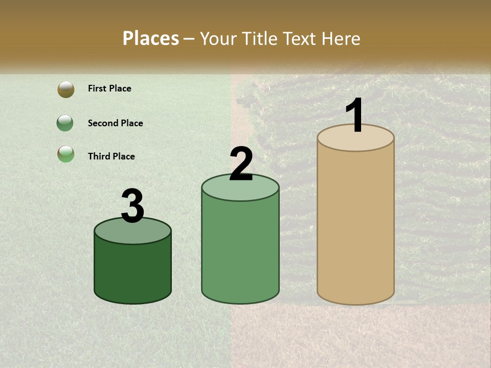 A Large Pile Of Green Grass In A Field PowerPoint Template