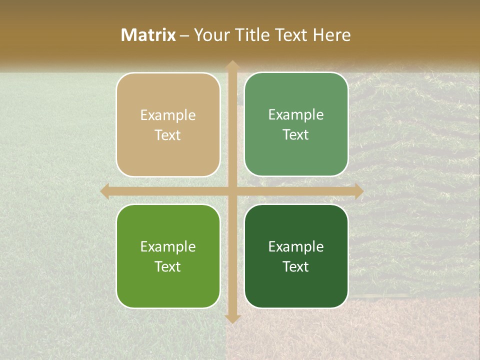 A Large Pile Of Green Grass In A Field PowerPoint Template