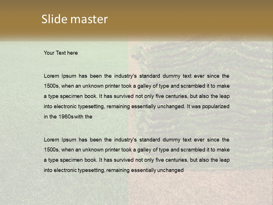 A Large Pile Of Green Grass In A Field PowerPoint Template