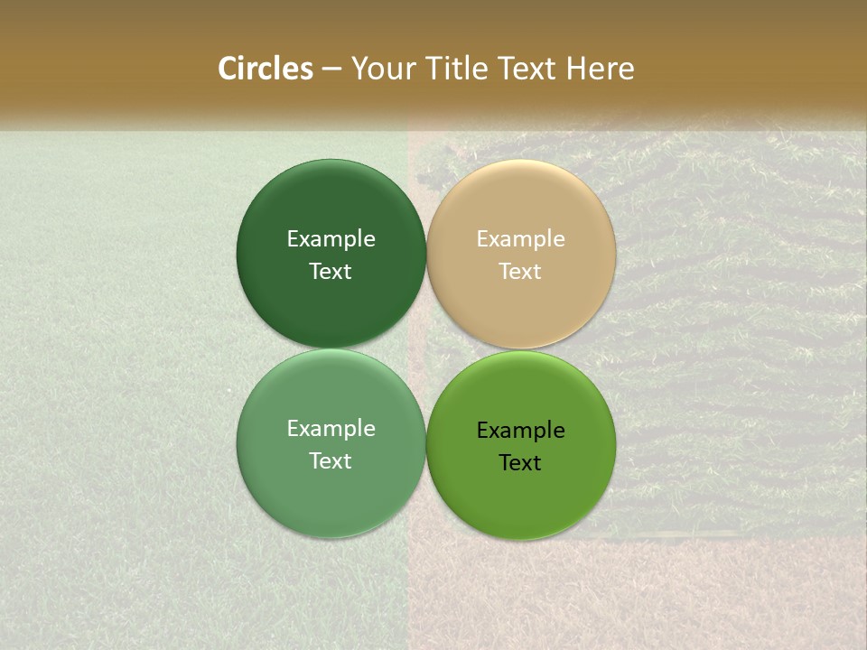 A Large Pile Of Green Grass In A Field PowerPoint Template