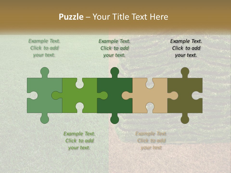 A Large Pile Of Green Grass In A Field PowerPoint Template