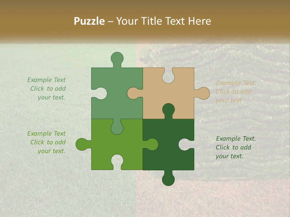 A Large Pile Of Green Grass In A Field PowerPoint Template