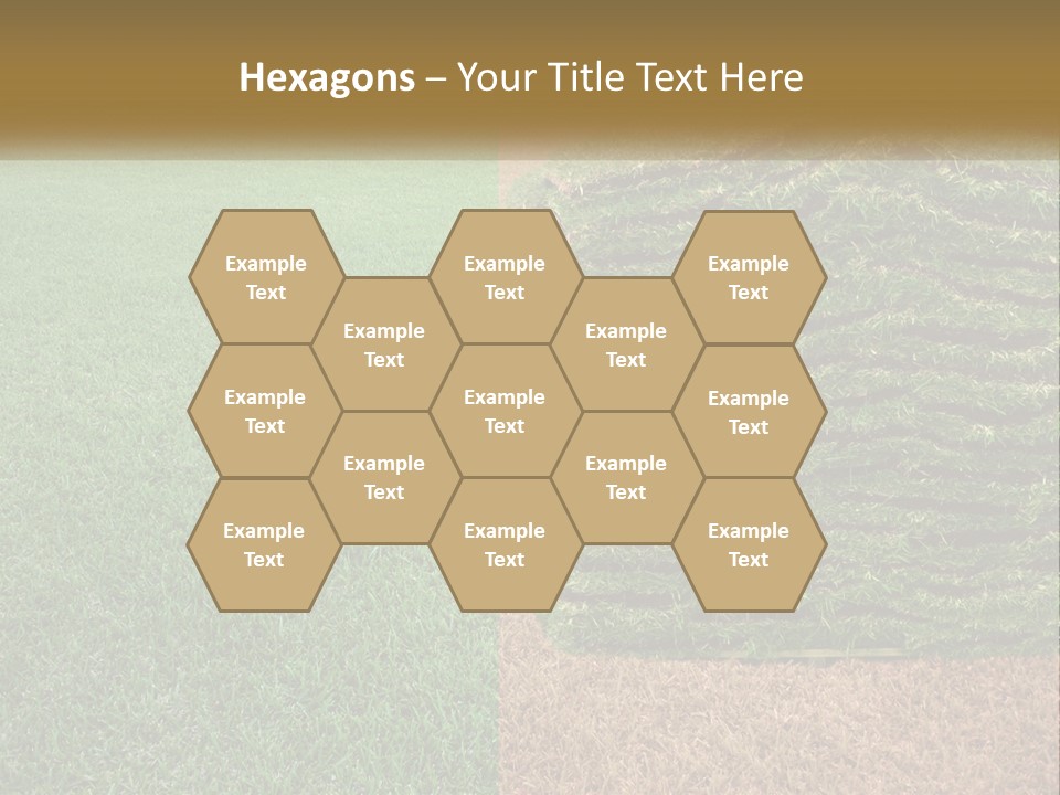 A Large Pile Of Green Grass In A Field PowerPoint Template