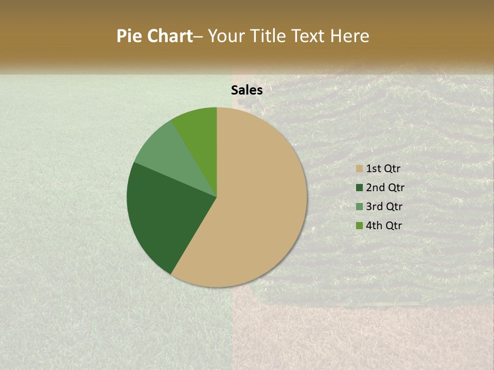 A Large Pile Of Green Grass In A Field PowerPoint Template