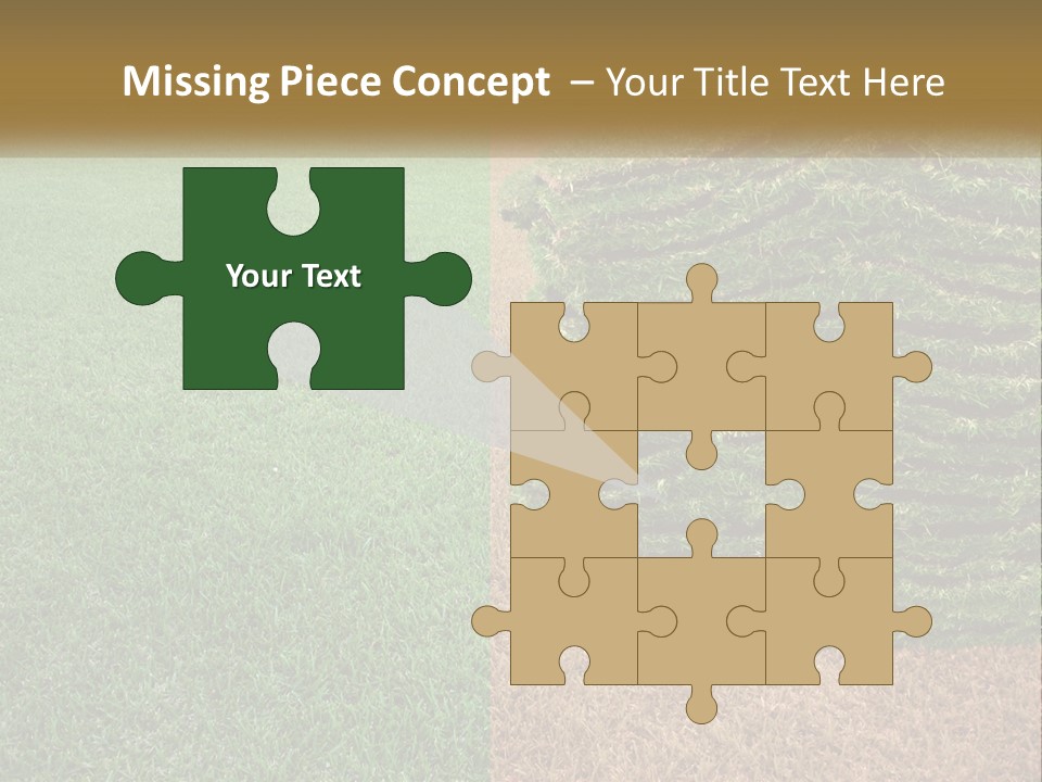 A Large Pile Of Green Grass In A Field PowerPoint Template