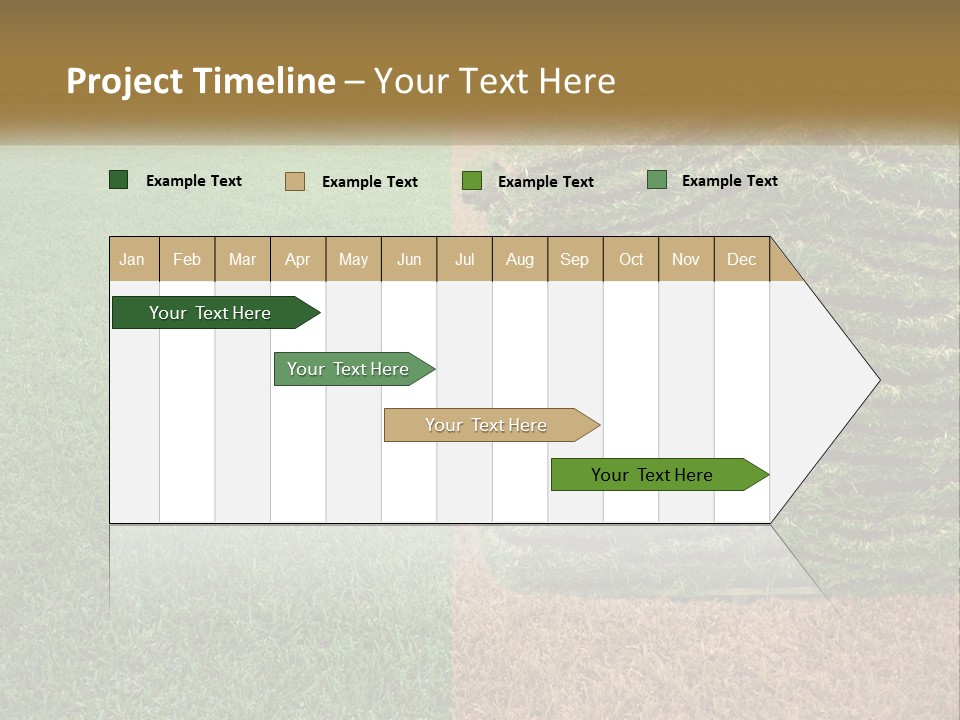 A Large Pile Of Green Grass In A Field PowerPoint Template
