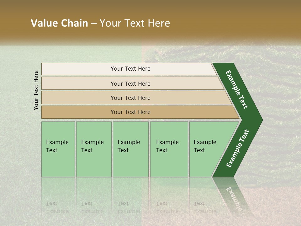 A Large Pile Of Green Grass In A Field PowerPoint Template