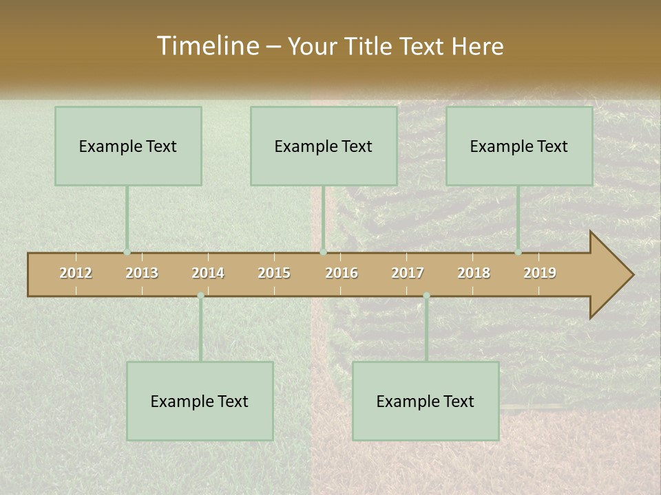 A Large Pile Of Green Grass In A Field PowerPoint Template