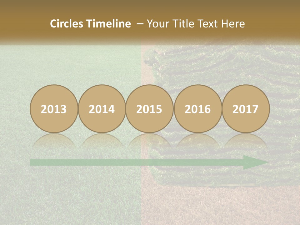 A Large Pile Of Green Grass In A Field PowerPoint Template