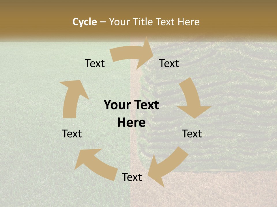 A Large Pile Of Green Grass In A Field PowerPoint Template