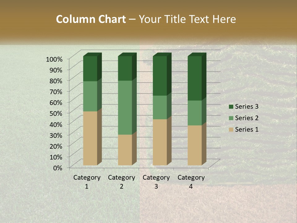 A Large Pile Of Green Grass In A Field PowerPoint Template