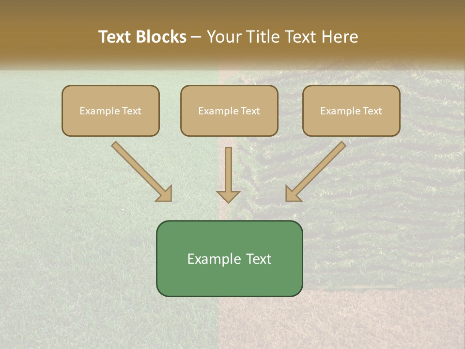 A Large Pile Of Green Grass In A Field PowerPoint Template