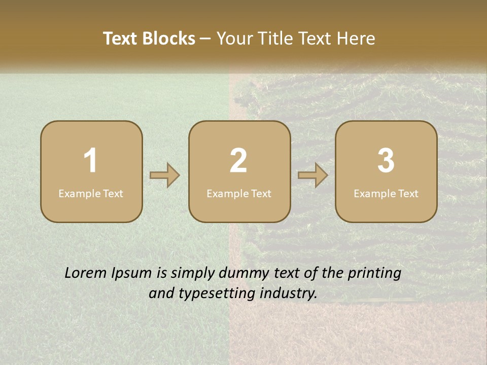 A Large Pile Of Green Grass In A Field PowerPoint Template