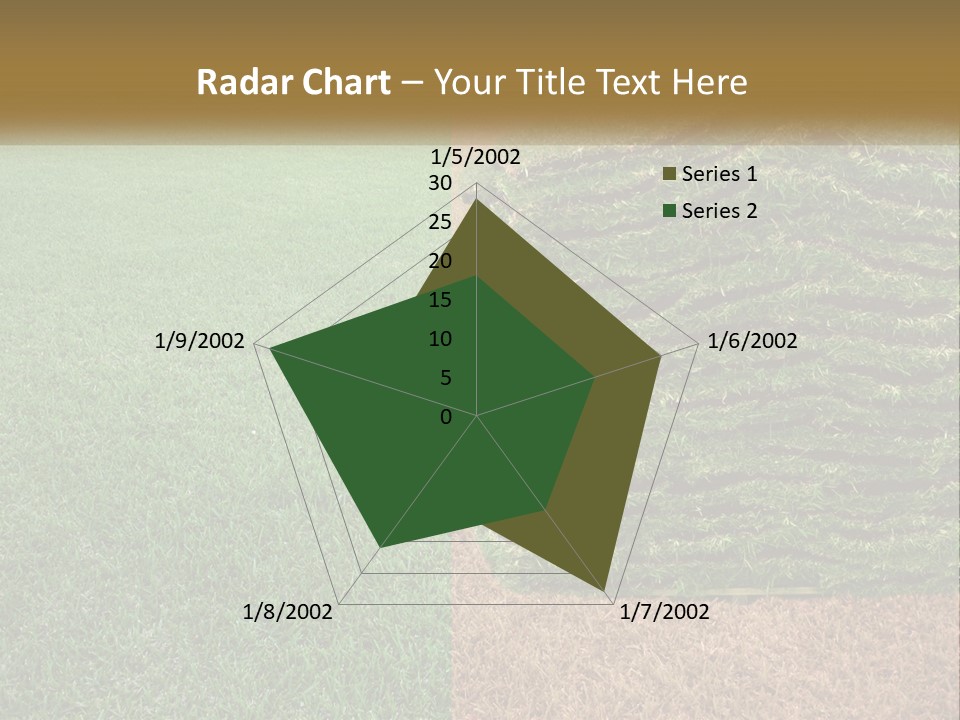 A Large Pile Of Green Grass In A Field PowerPoint Template