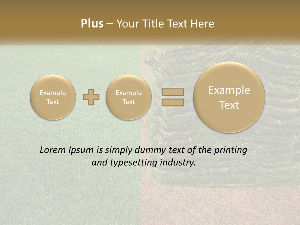 A Large Pile Of Green Grass In A Field PowerPoint Template