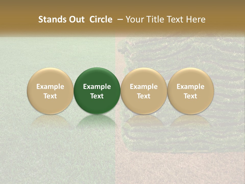 A Large Pile Of Green Grass In A Field PowerPoint Template
