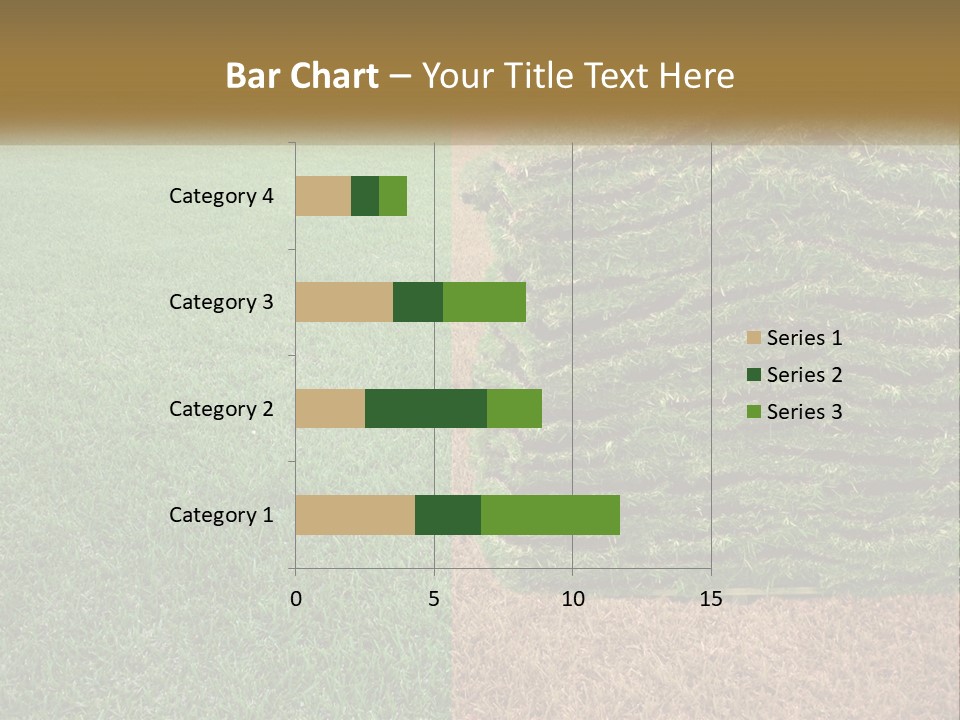 A Large Pile Of Green Grass In A Field PowerPoint Template