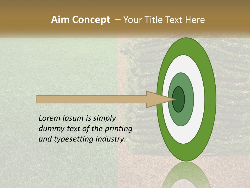 A Large Pile Of Green Grass In A Field PowerPoint Template