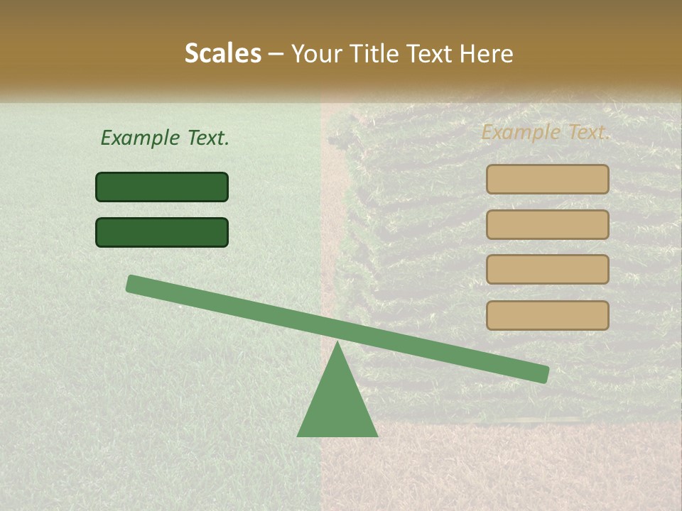 A Large Pile Of Green Grass In A Field PowerPoint Template