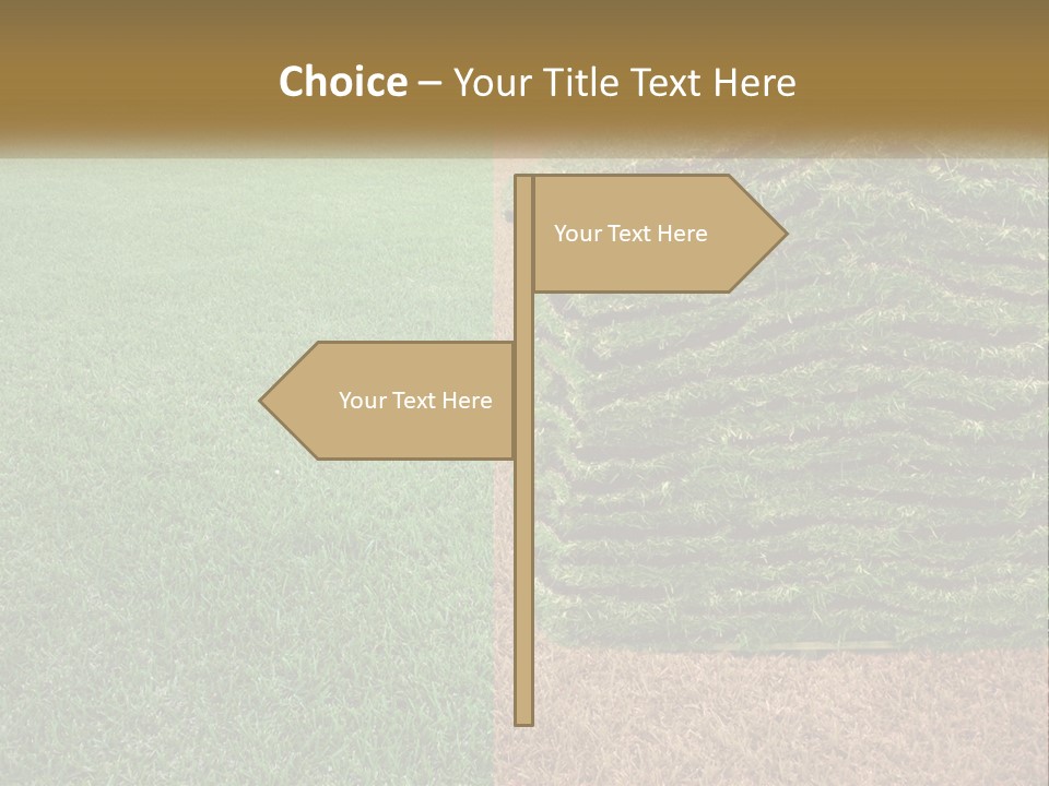 A Large Pile Of Green Grass In A Field PowerPoint Template