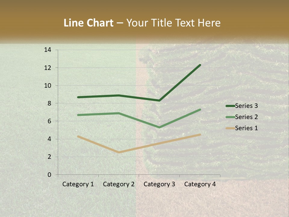 A Large Pile Of Green Grass In A Field PowerPoint Template