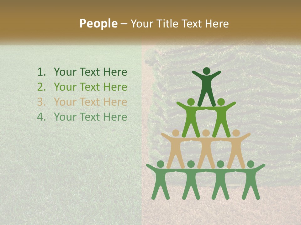 A Large Pile Of Green Grass In A Field PowerPoint Template