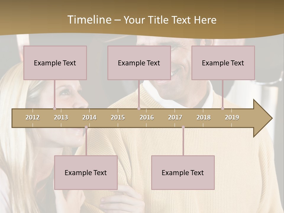 A Man And A Woman Talking In A Kitchen PowerPoint Template