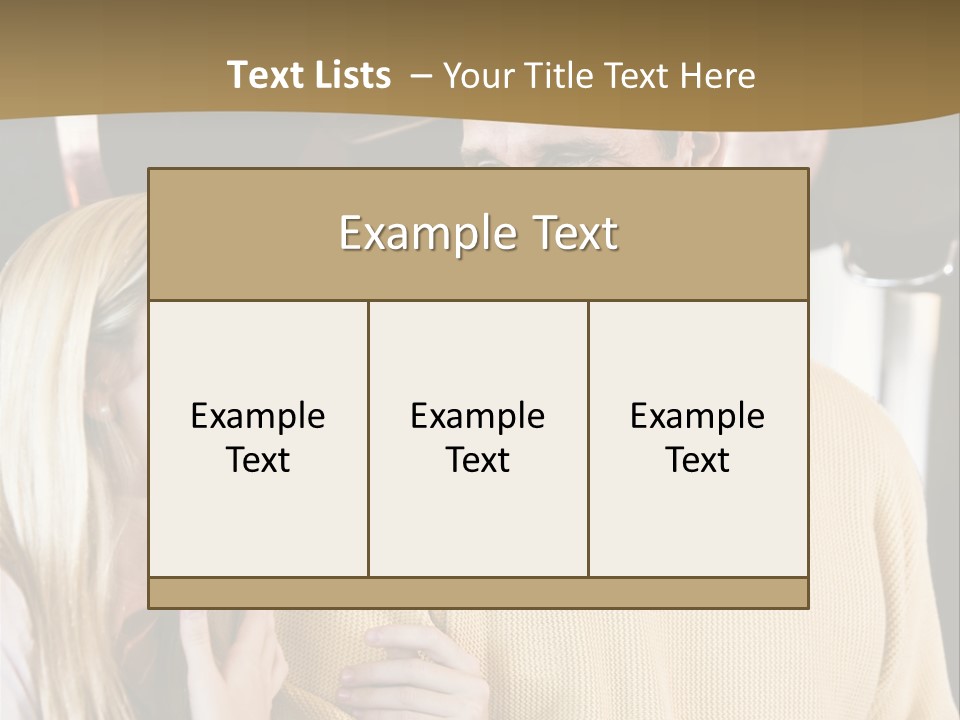A Man And A Woman Talking In A Kitchen PowerPoint Template