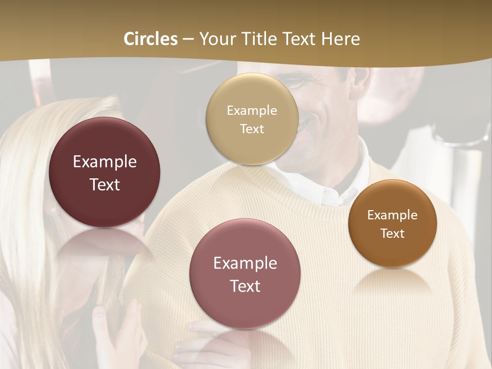 A Man And A Woman Talking In A Kitchen PowerPoint Template