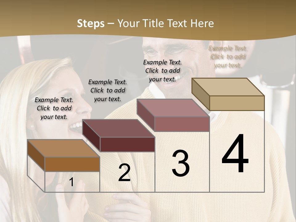 A Man And A Woman Talking In A Kitchen PowerPoint Template