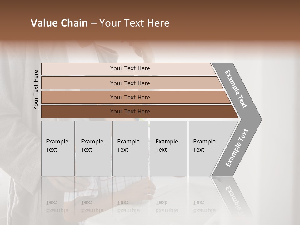A Man Brushing His Teeth With A Young Boy PowerPoint Template