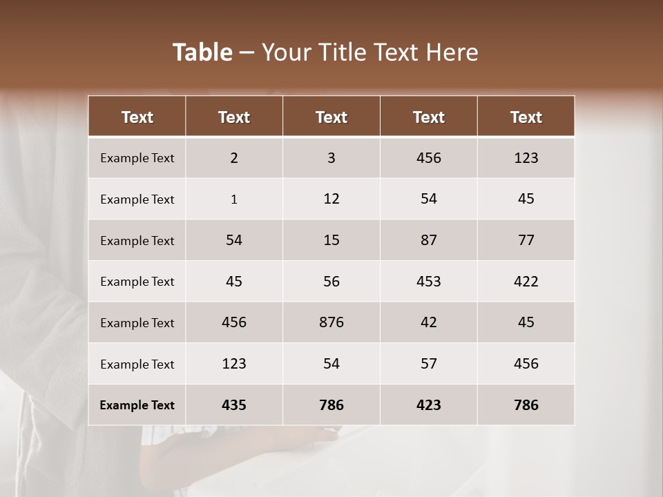 A Man Brushing His Teeth With A Young Boy PowerPoint Template
