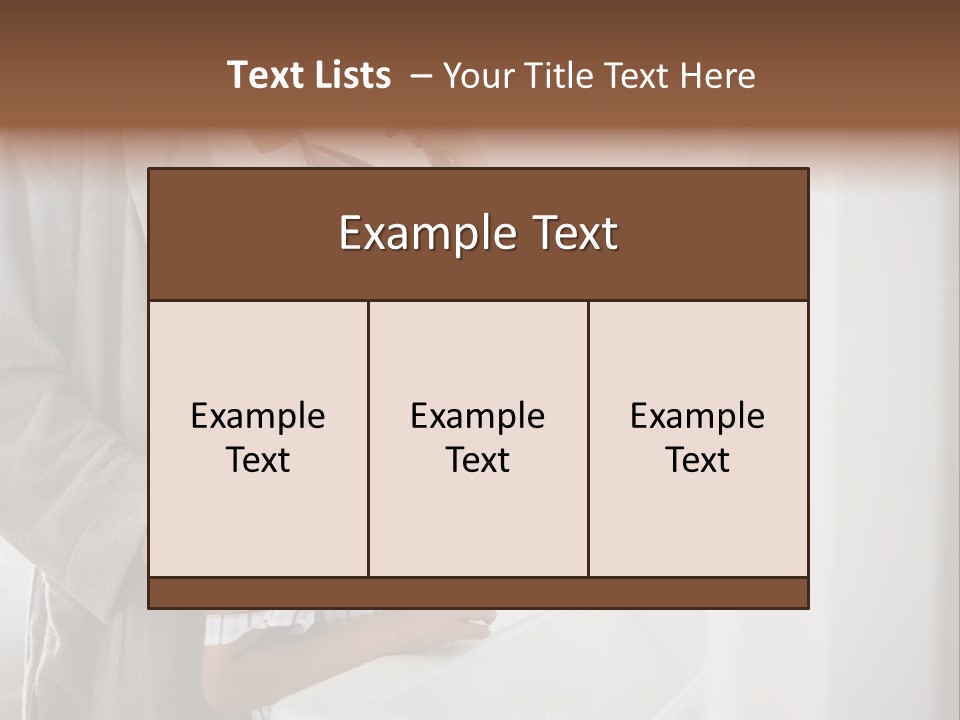 A Man Brushing His Teeth With A Young Boy PowerPoint Template