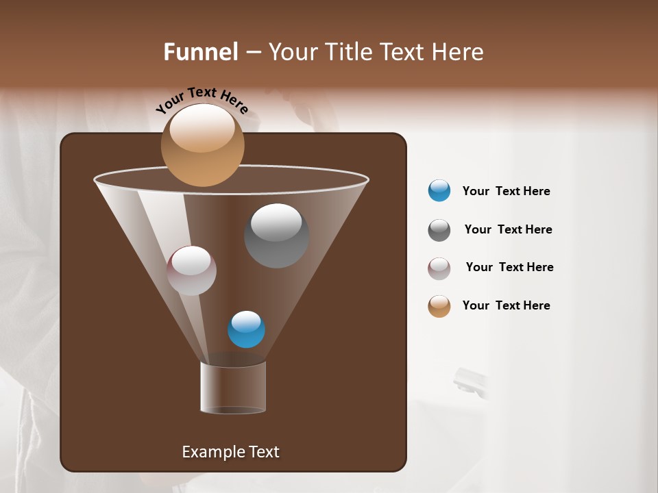 A Man Brushing His Teeth With A Young Boy PowerPoint Template