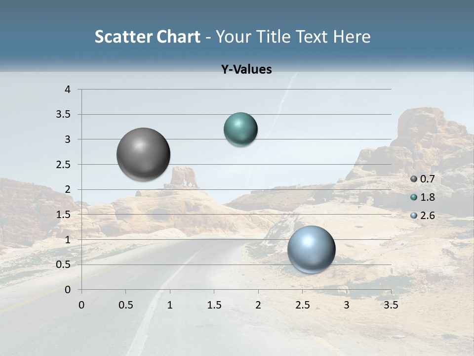An Empty Road In The Middle Of A Desert PowerPoint Template