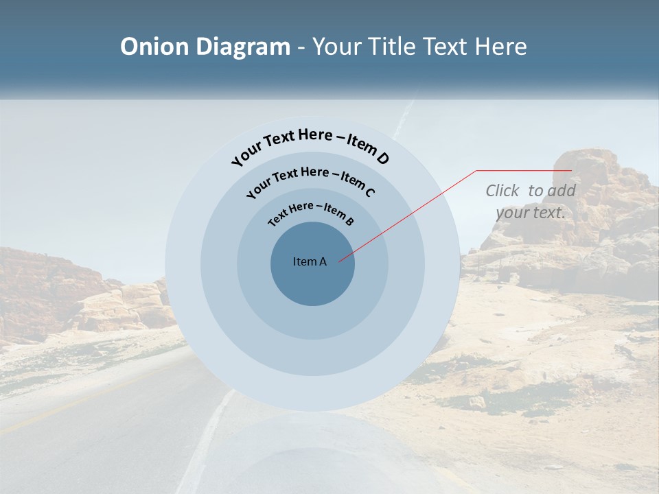 An Empty Road In The Middle Of A Desert PowerPoint Template