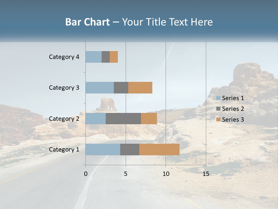 An Empty Road In The Middle Of A Desert PowerPoint Template