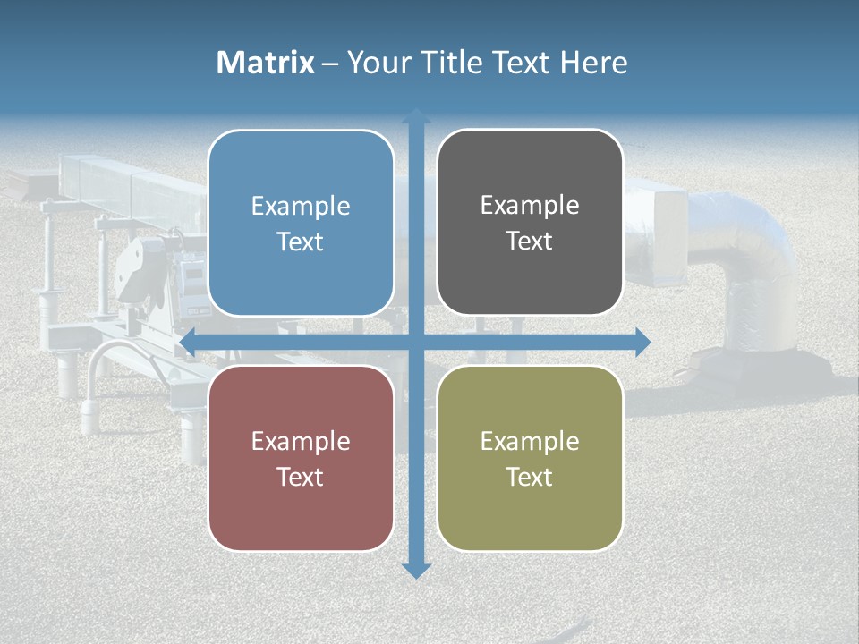 A Large Metal Object Sitting In The Middle Of A Field PowerPoint Template