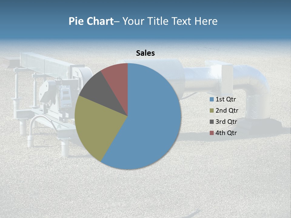 A Large Metal Object Sitting In The Middle Of A Field PowerPoint Template