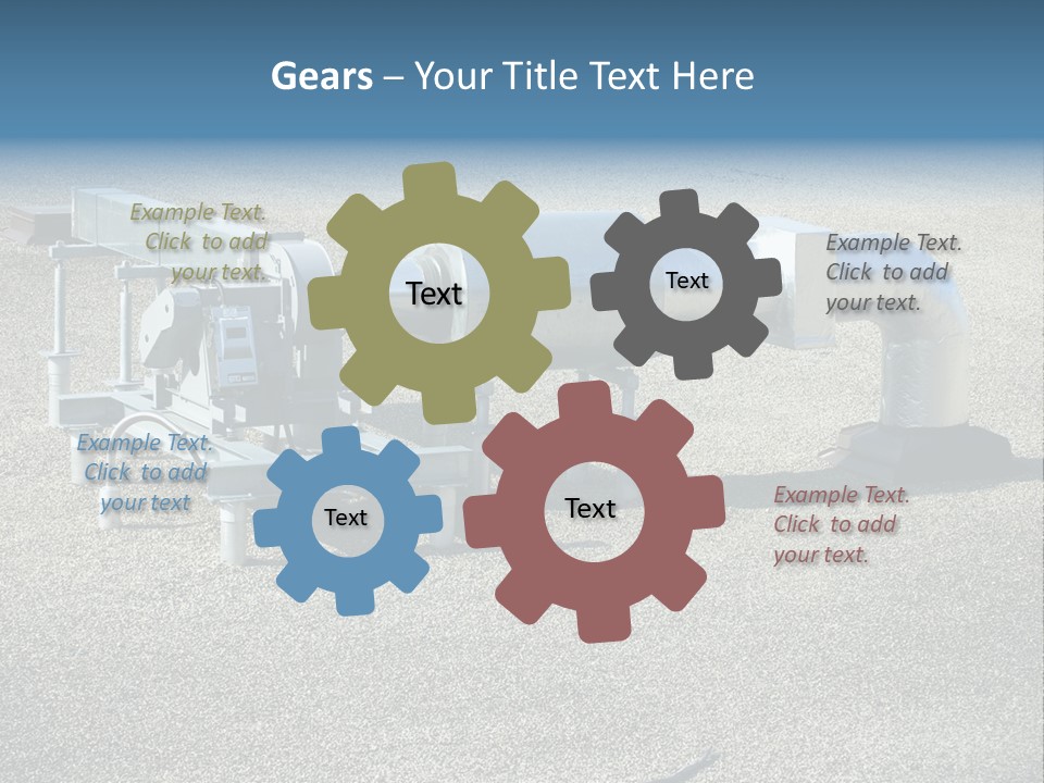 A Large Metal Object Sitting In The Middle Of A Field PowerPoint Template