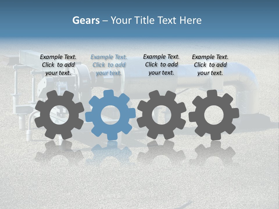 A Large Metal Object Sitting In The Middle Of A Field PowerPoint Template